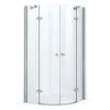 Amber Allure Douchecabine | 100x100 Cm Chroom Draaideur Kwartrond