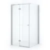 Amber Douchecabine | 100x90 Cm Chroom Helder Glas Draaideur Rechthoek