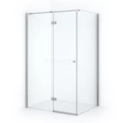 Amber Douchecabine | 120x90 Cm Chroom Helder Glas Draaideur Rechthoek