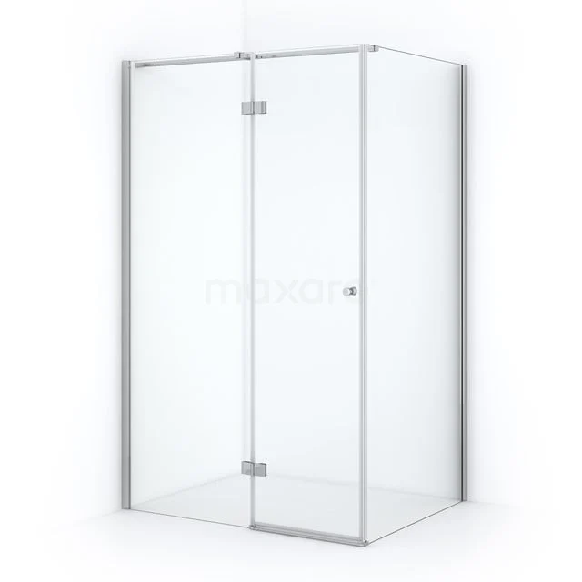 Amber Douchecabine | 120x90 Cm Chroom Helder Glas Draaideur Rechthoek