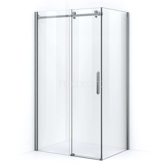 Crystal Allure Douchecabine | 110x80 Cm Chroom Helder Glas Schuifdeur Rechthoek