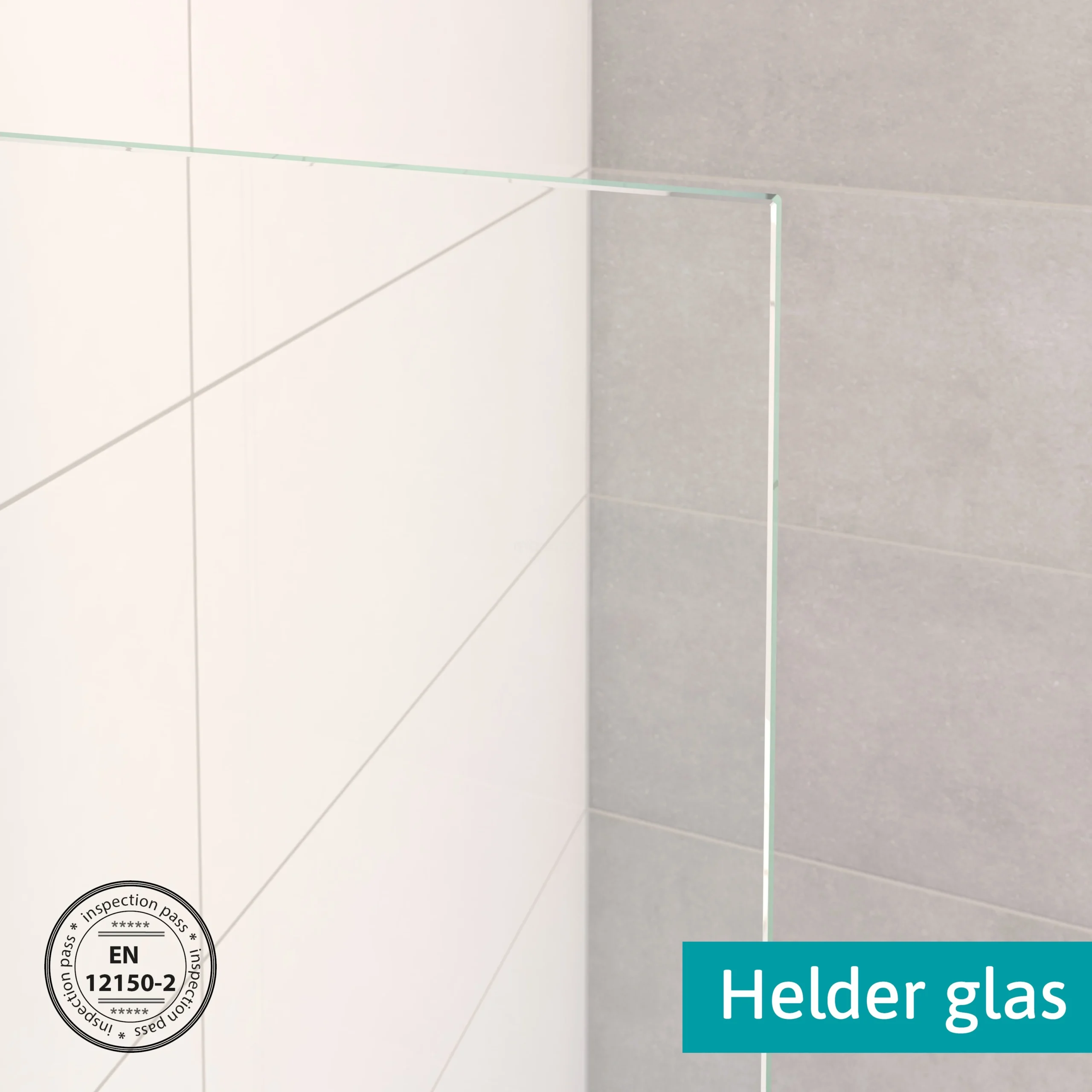 Crystal Allure Douchedeur | 110 Cm Mat Zwart Helder Glas Schuifdeur - Afbeelding 5