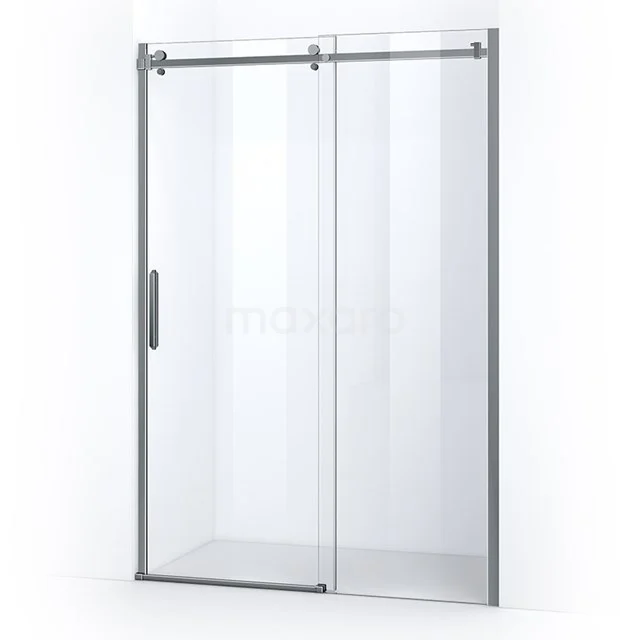 Crystal Allure Douchedeur | 130 Cm Chroom Helder Glas Schuifdeur