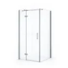 Diamond Douchecabine | 100x70 Cm Chroom Helder Glas Draaideur Rechthoek