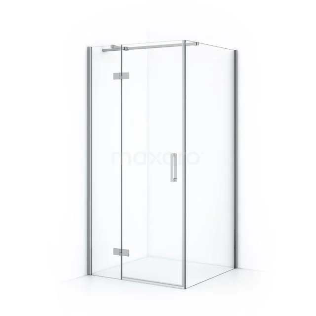 Diamond Douchecabine | 100x70 Cm Chroom Helder Glas Draaideur Rechthoek