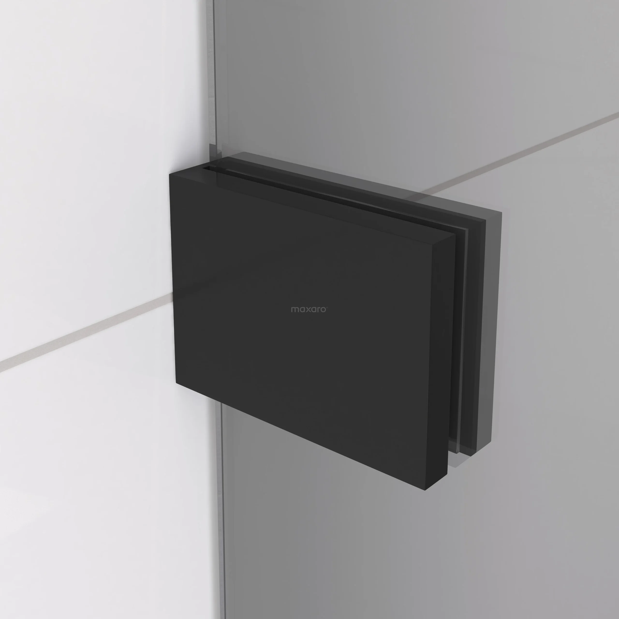 Diamond Douchecabine | 110x100 Cm Mat Zwart Rookglas Draaideur Rechthoek - Afbeelding 2