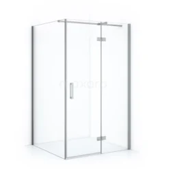 Diamond Douchecabine | 110x70 Cm Chroom Helder Glas Draaideur Rechthoek