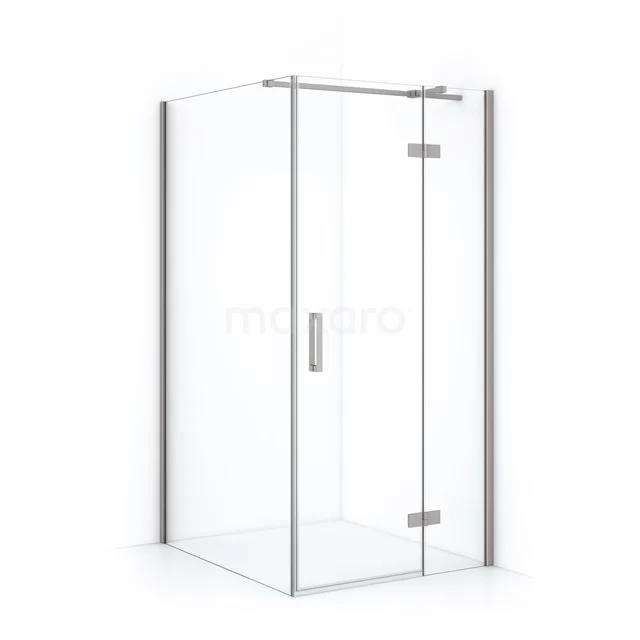 Diamond Douchecabine | 110x90 Cm Rvs Helder Glas Draaideur Rechthoek