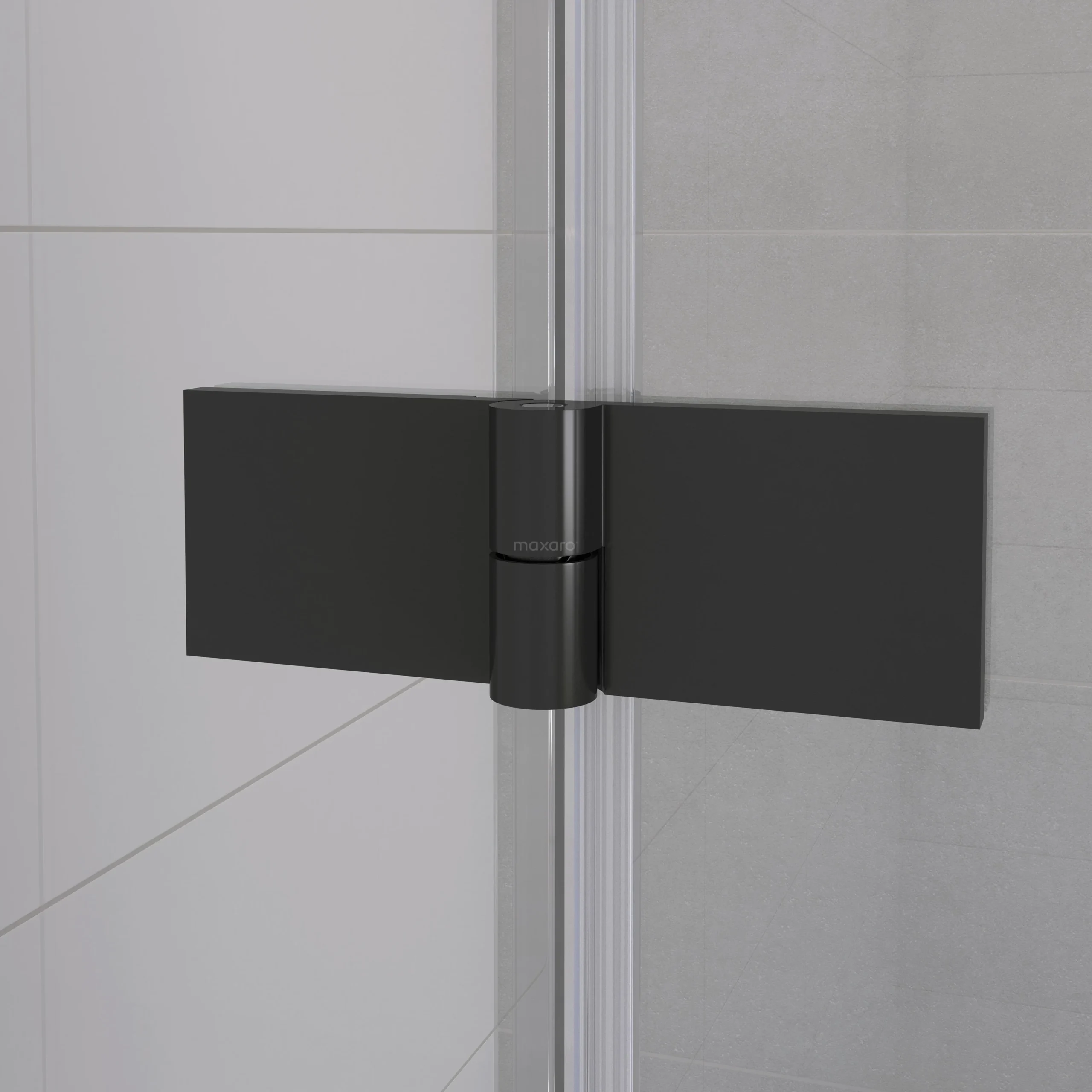 Diamond Douchecabine | 120x100 Cm Mat Zwart Rookglas Draaideur Halfvrijstaande Rechthoek - Afbeelding 3