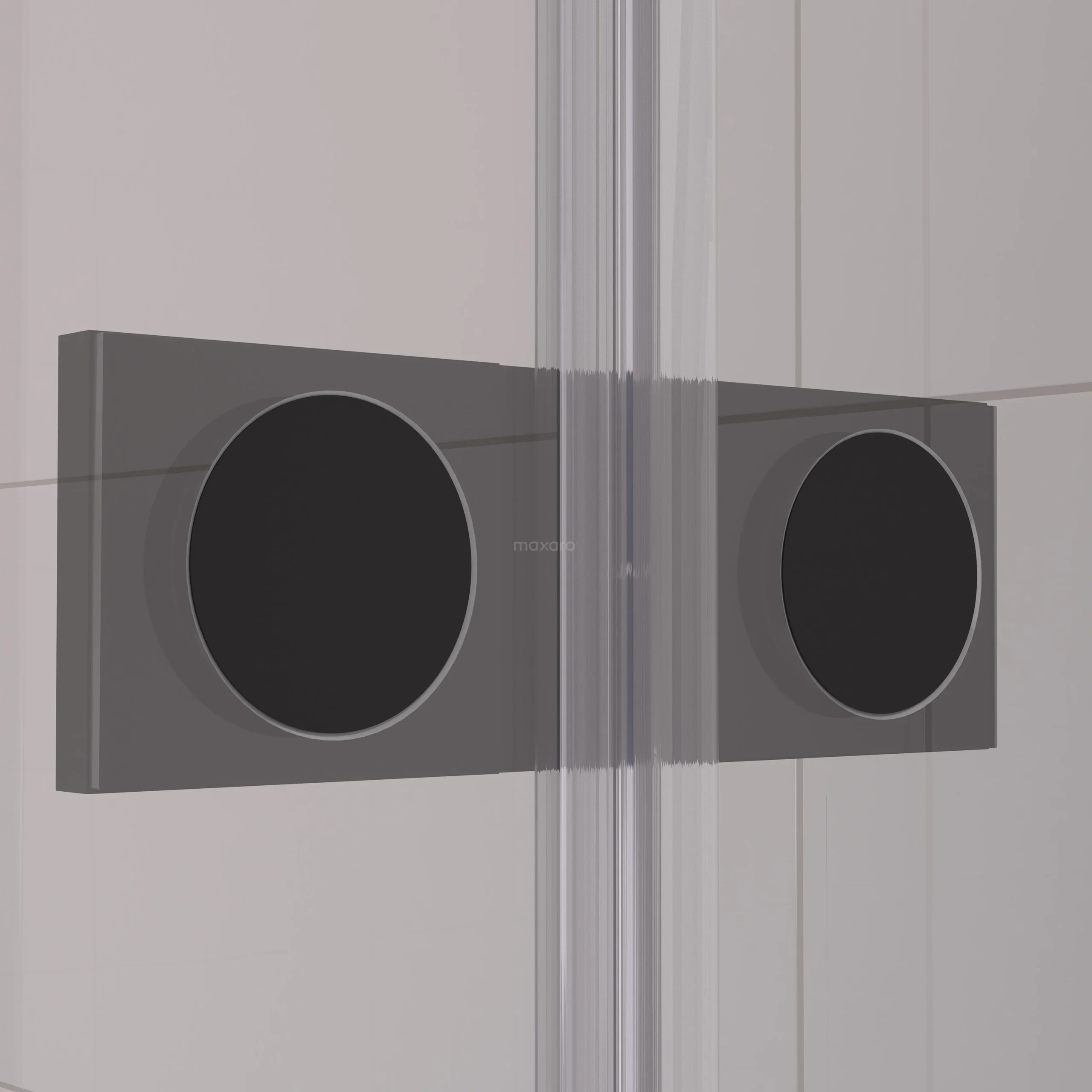 Diamond Douchecabine | 120x100 Cm Mat Zwart Rookglas Draaideur Halfvrijstaande Rechthoek - Afbeelding 4