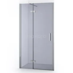 Diamond Douchedeur | 100 Cm Chroom Rookglas Draaideur