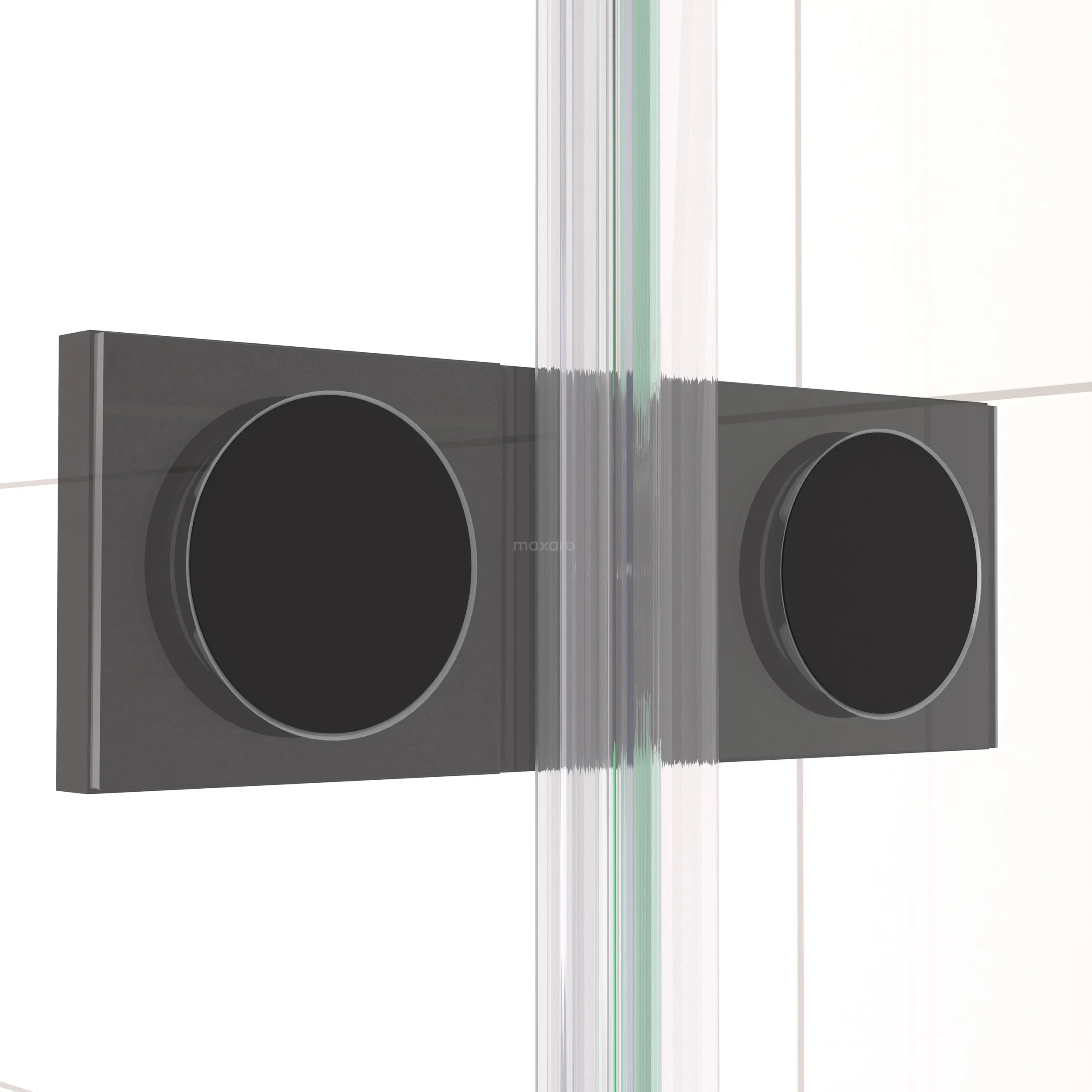 Diamond Douchedeur | 100 Cm Mat Zwart Helder Glas Draaideur - Afbeelding 4