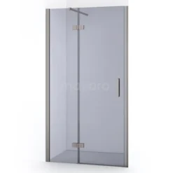 Diamond Douchedeur | 100 Cm Rvs Rookglas Draaideur