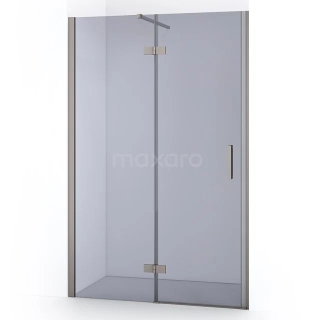 Diamond Douchedeur | 110 Cm Rvs Rookglas Draaideur