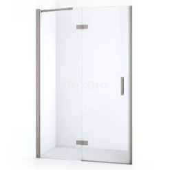 Diamond Douchedeur | 120 Cm Rvs Helder Glas Draaideur