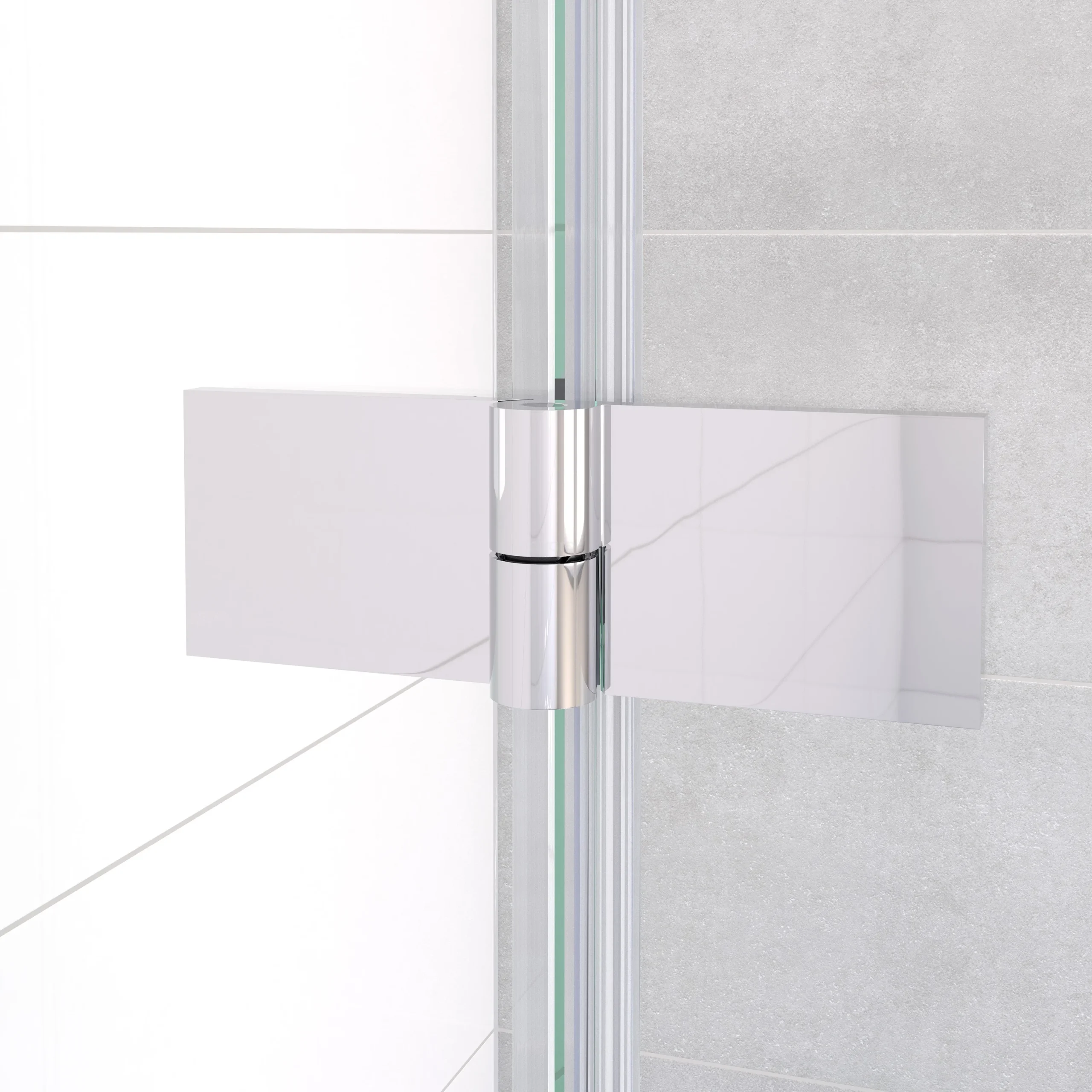 Diamond Douchedeur | 80 Cm Chroom Helder Glas Draaideur - Afbeelding 3
