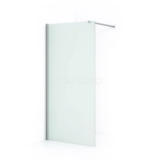 Diamond Inloopdouche | 100 Cm Chroom Matglas Vaste Wand