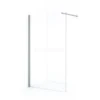 Diamond Inloopdouche | 110 Cm Chroom Helder Glas Vaste Wand