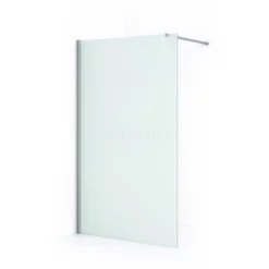 Diamond Inloopdouche | 120 Cm Chroom Matglas Vaste Wand