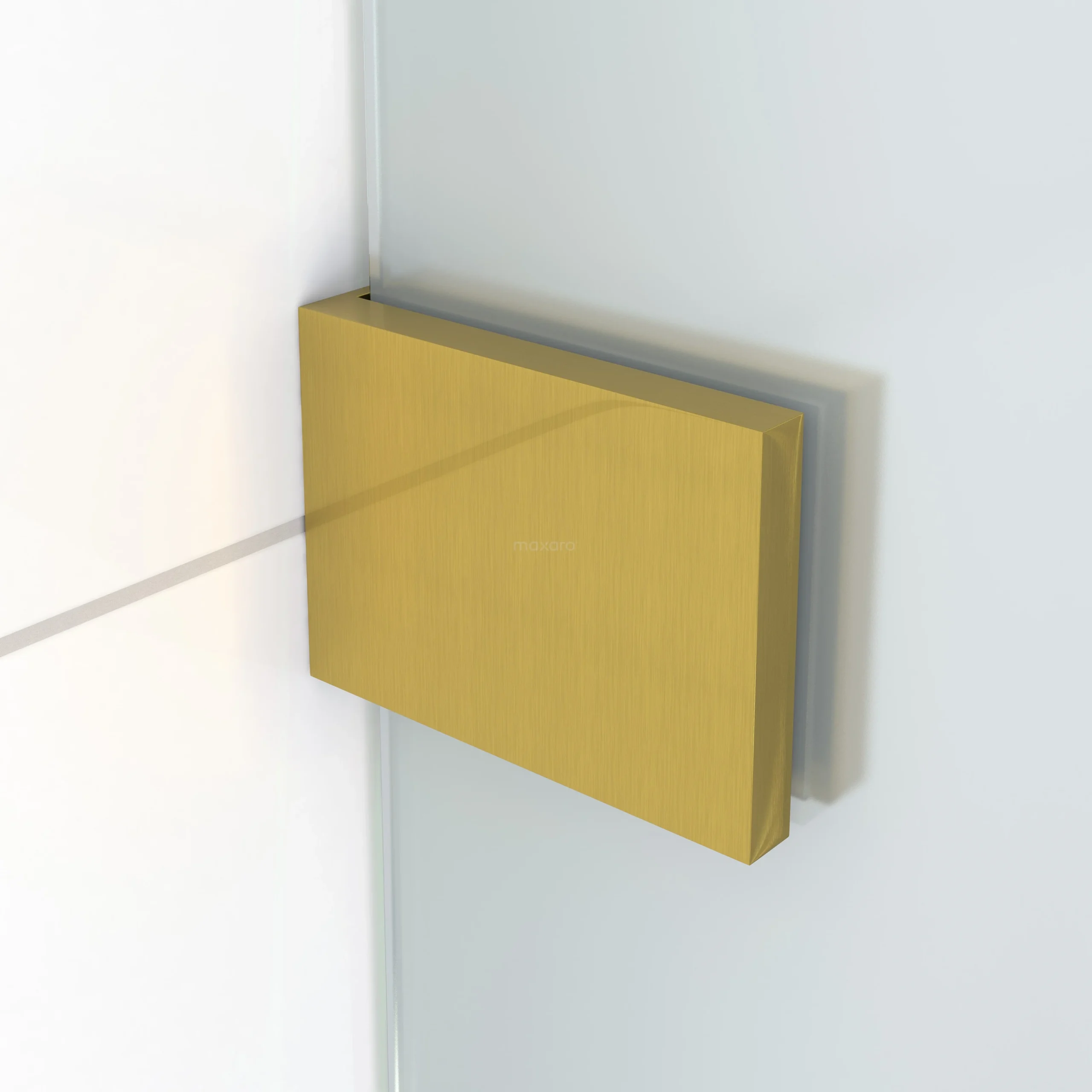 Diamond Inloopdouche | 120 Cm Goud Matglas Vaste Wand - Afbeelding 2