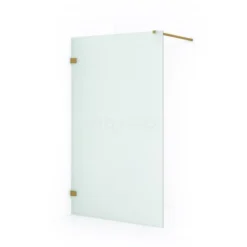Diamond Inloopdouche | 120 Cm Goud Matglas Vaste Wand