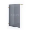 Diamond Inloopdouche | 120 Cm Goud Rookglas Vaste Wand