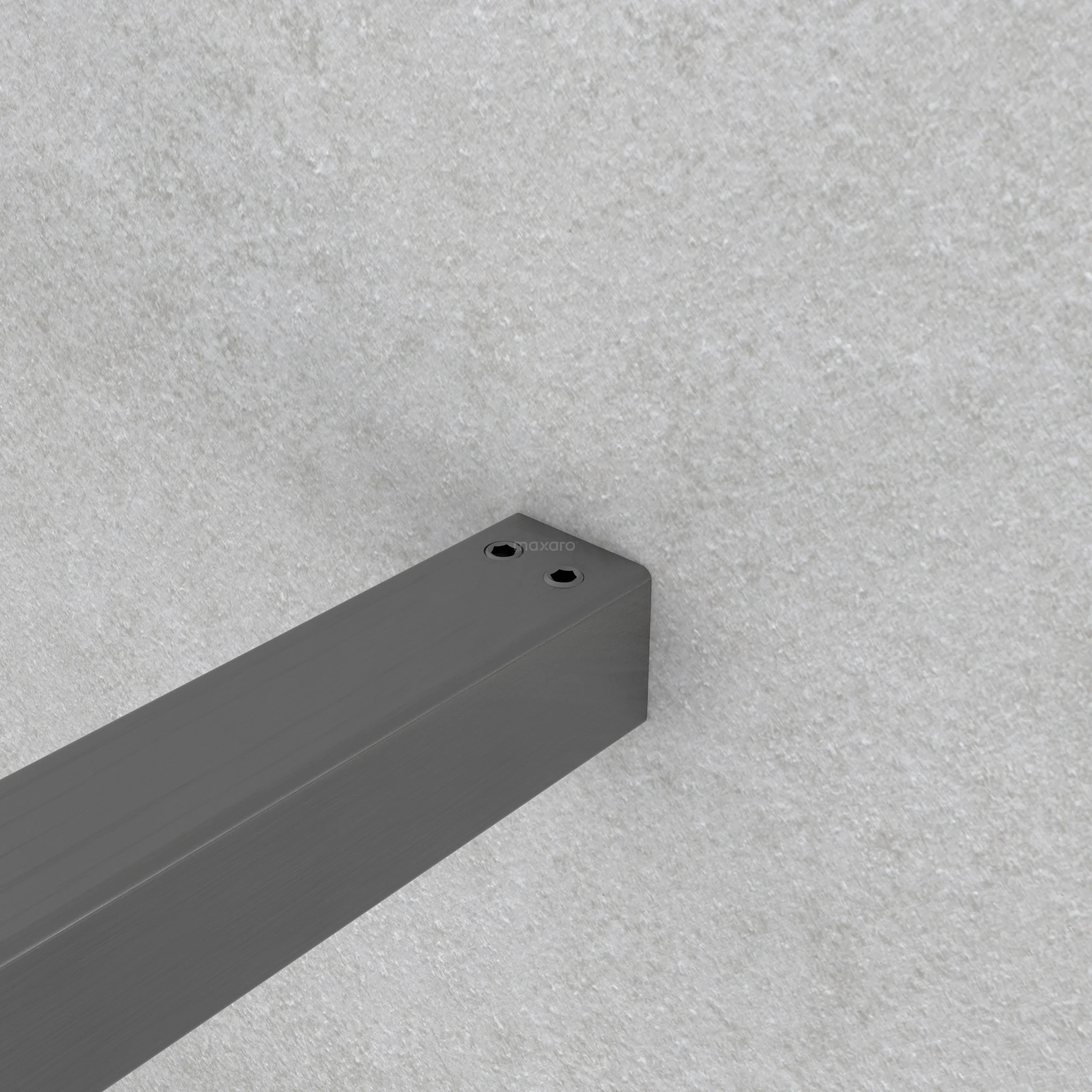 Diamond Inloopdouche | 140 Cm Zwart Metaal Matglas Vaste Wand - Afbeelding 4