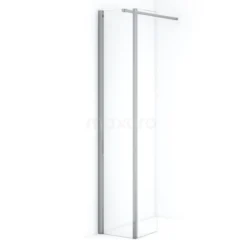 Diamond Inloopdouche | 40 Cm Chroom Helder Glas Vaste Wand Met Zijwand