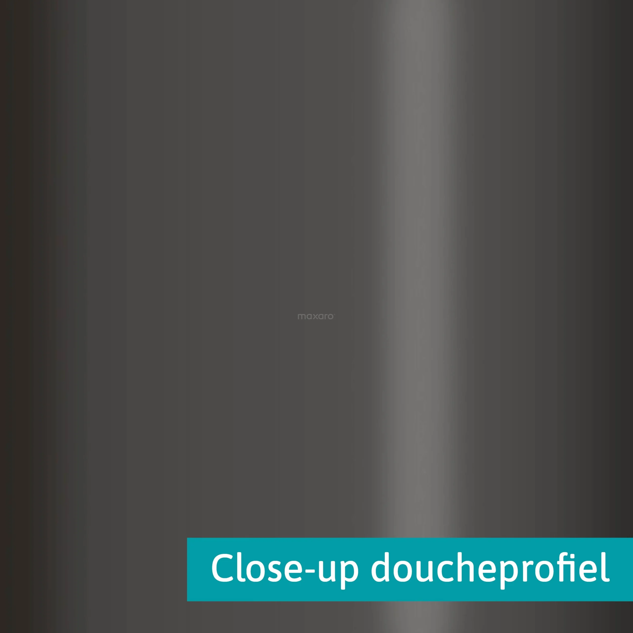 Diamond Inloopdouche | 50 Cm Zwart Chroom Helder Glas Vaste Wand - Afbeelding 6