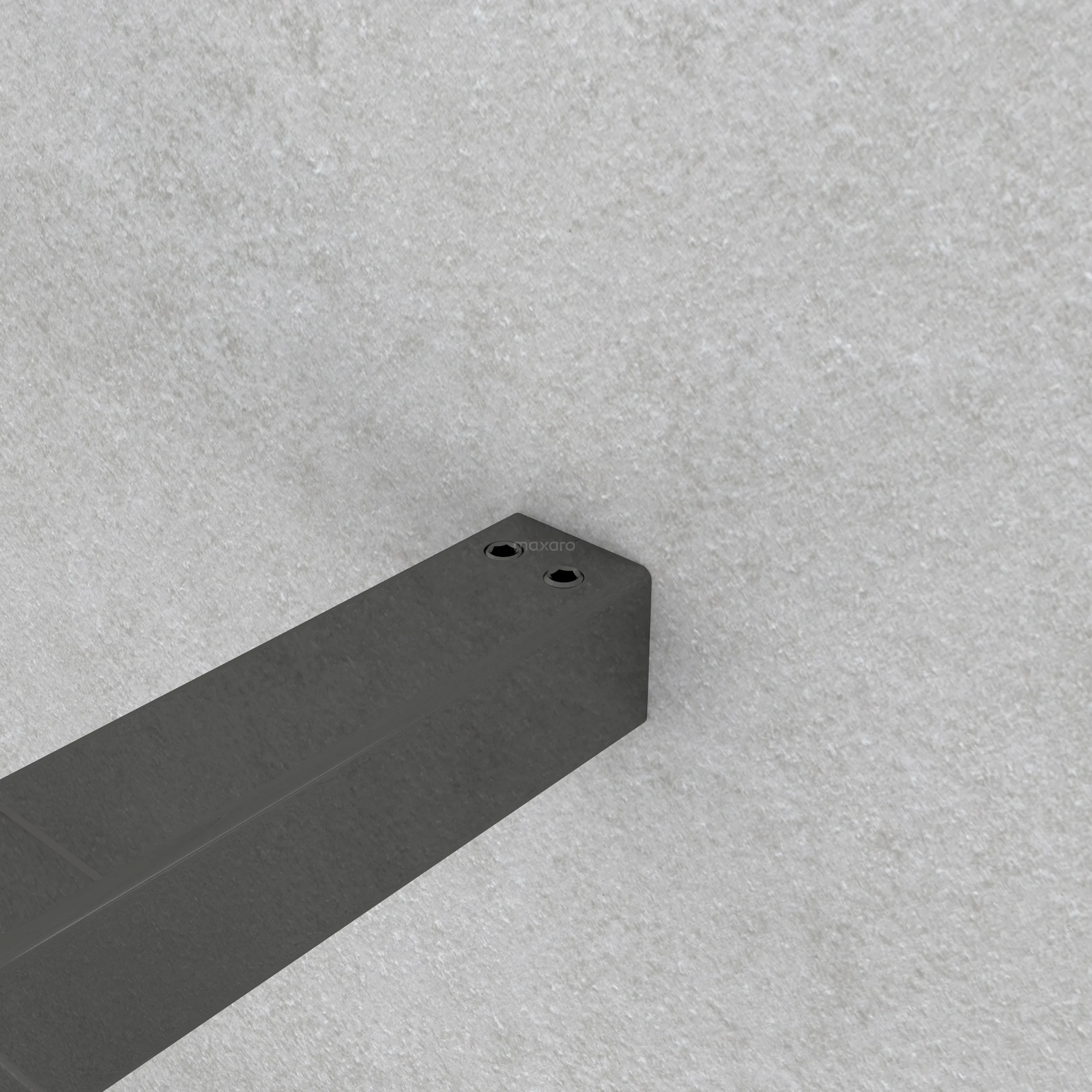 Diamond Inloopdouche | 80 Cm Zwart Chroom Rookglas Vaste Wand - Afbeelding 4