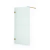 Diamond Inloopdouche | 90 Cm Goud Matglas Vaste Wand