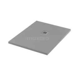 Douchebak 100x80 Cm Rechthoek Mineraalmarmer Grijs