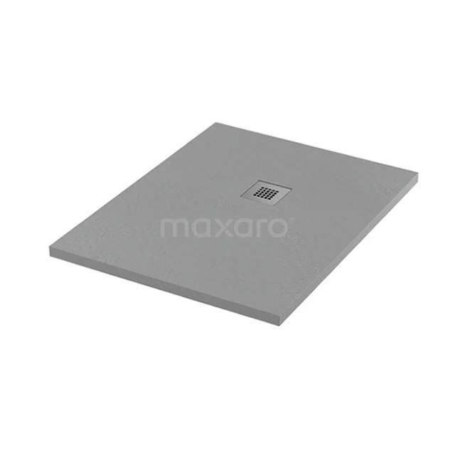 Douchebak 100x80 Cm Rechthoek Mineraalmarmer Grijs