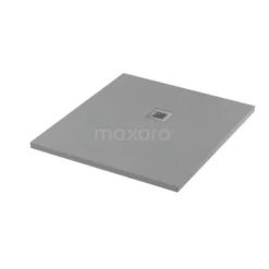 Douchebak 100x90 Cm Rechthoek Mineraalmarmer Grijs