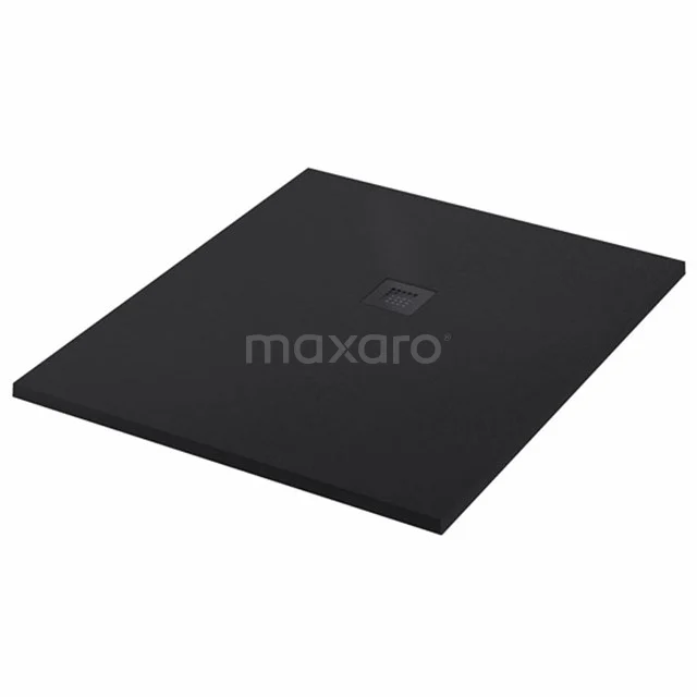 Douchebak 120x100cm Rechthoek Mineraalmarmer Zwart