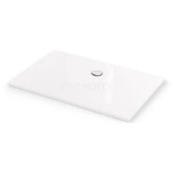 Douchebak 140x90cm Rechthoek Mineraalmarmer Hoogglans Wit