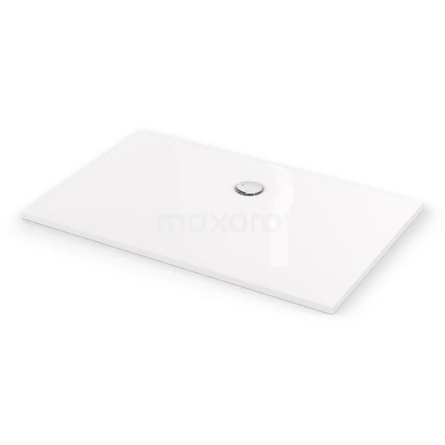 Douchebak 140x90cm Rechthoek Mineraalmarmer Hoogglans Wit