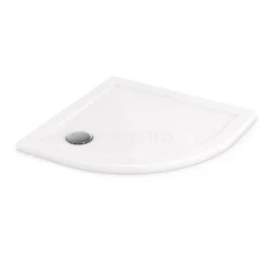 Douchebak 80x80cm Kwartrond Acryl Hoogglans Wit