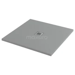 Douchebak 80x80cm Vierkant Mineraalmarmer Grijs