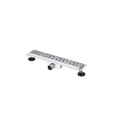 Douchegoot Met Flensrand 50cm Gestreept Rooster Rvs