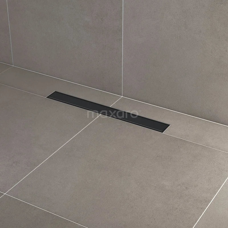 Douchegoot Met Flensrand 60cm Tegel- En Plaatrooster Zwart - Afbeelding 2