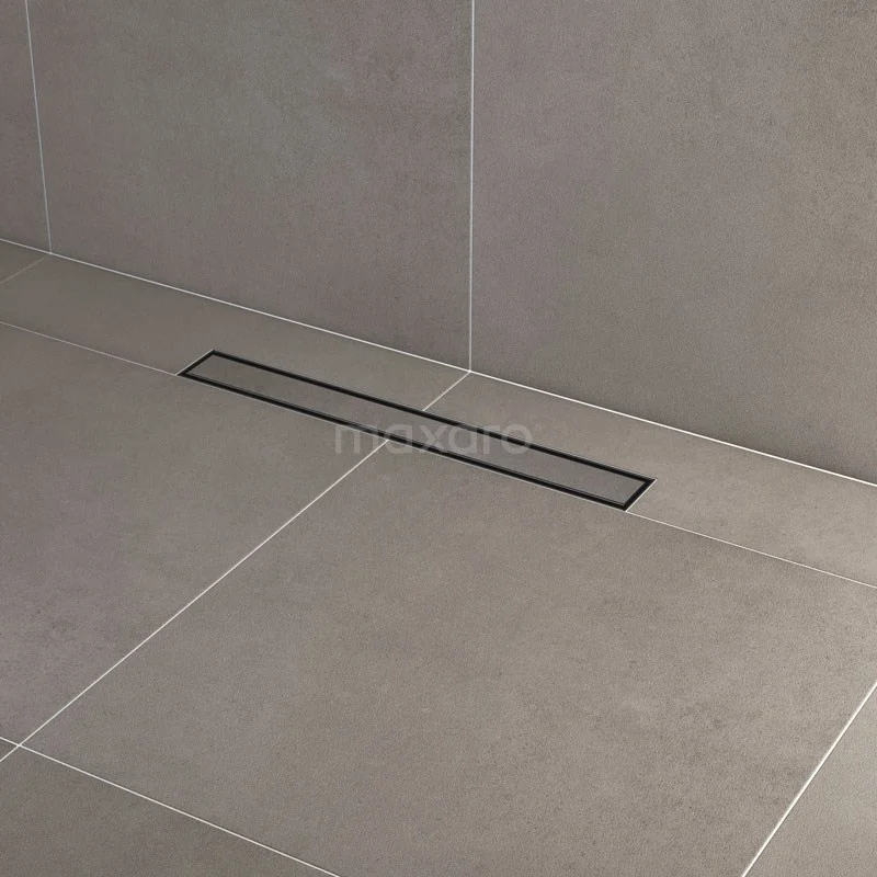 Douchegoot Met Flensrand 60cm Tegel- En Plaatrooster Zwart - Afbeelding 3