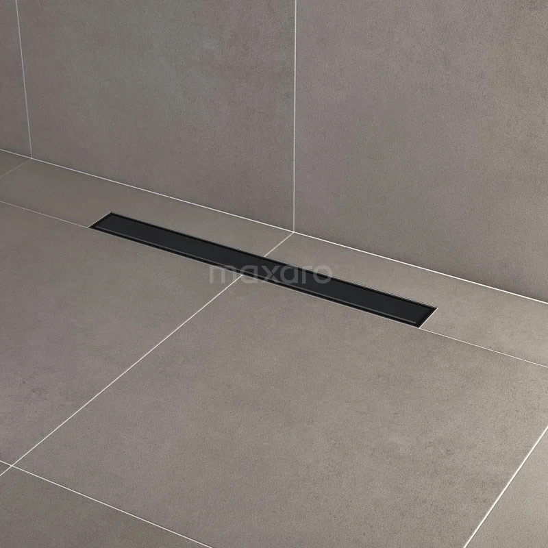 Douchegoot Met Flensrand 70cm Tegel- En Plaatrooster Zwart - Afbeelding 2