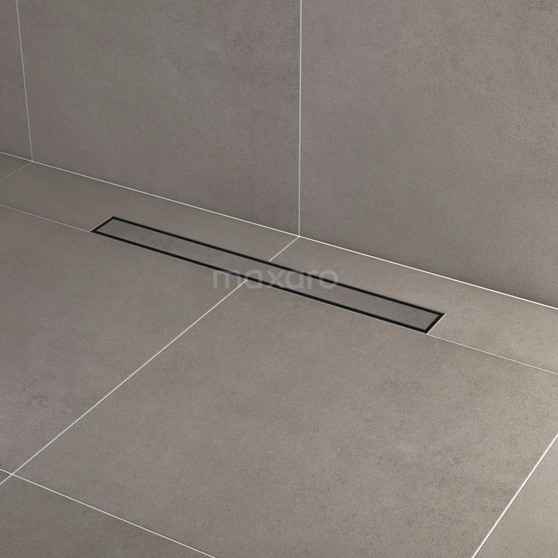 Douchegoot Met Flensrand 70cm Tegel- En Plaatrooster Zwart - Afbeelding 3