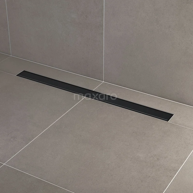 Douchegoot Met Flensrand 90cm Tegel- En Plaatrooster Zwart - Afbeelding 2