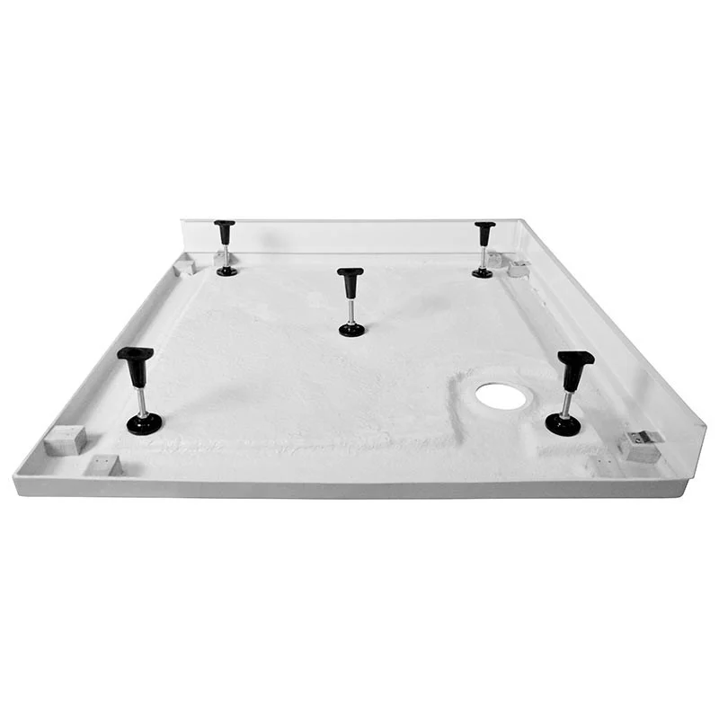 Hoge Douchebak 100x100cm Vierkant Acryl Hoogglans Wit - Afbeelding 5