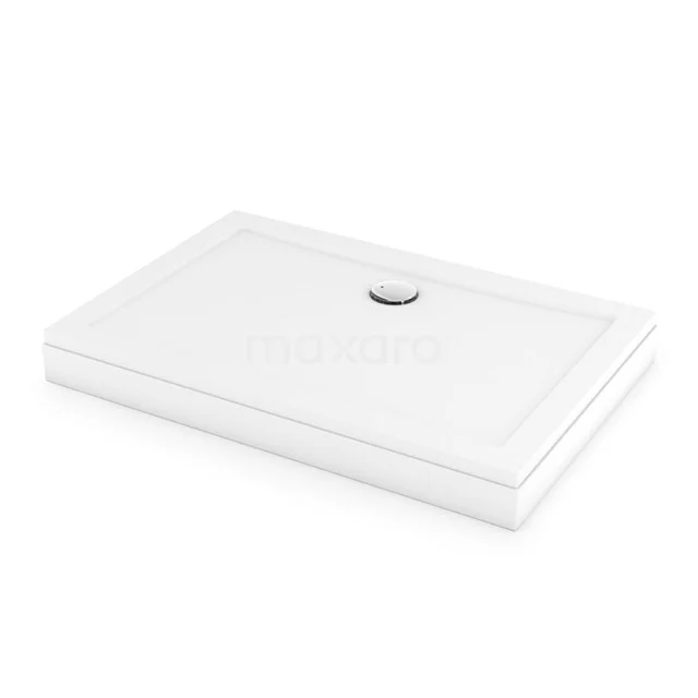Hoge Douchebak 120x80cm Rechthoek SMC Hoogglans Wit