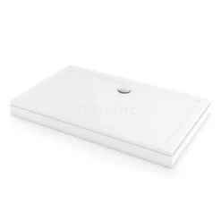 Hoge Douchebak 150x90cm Rechthoek Acryl Hoogglans Wit