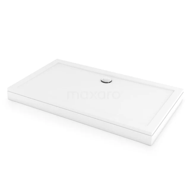 Hoge Douchebak 160x90cm Rechthoek SMC Hoogglans Wit