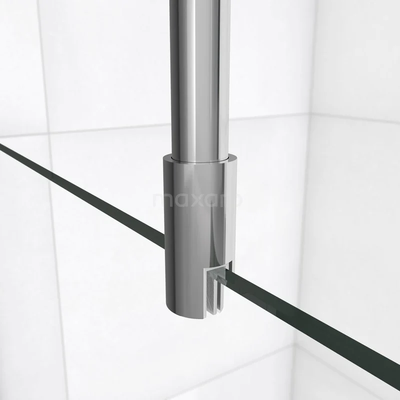 Pearl Inloopdouche | 100x100 Cm Chroom Matglas 2 Vaste Wanden - Afbeelding 6